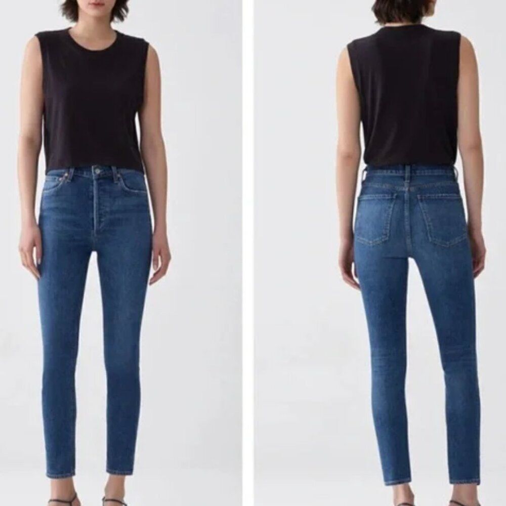 Agolde Nico High Rise Slim Jeans Style #A093F-1046 in Size 28